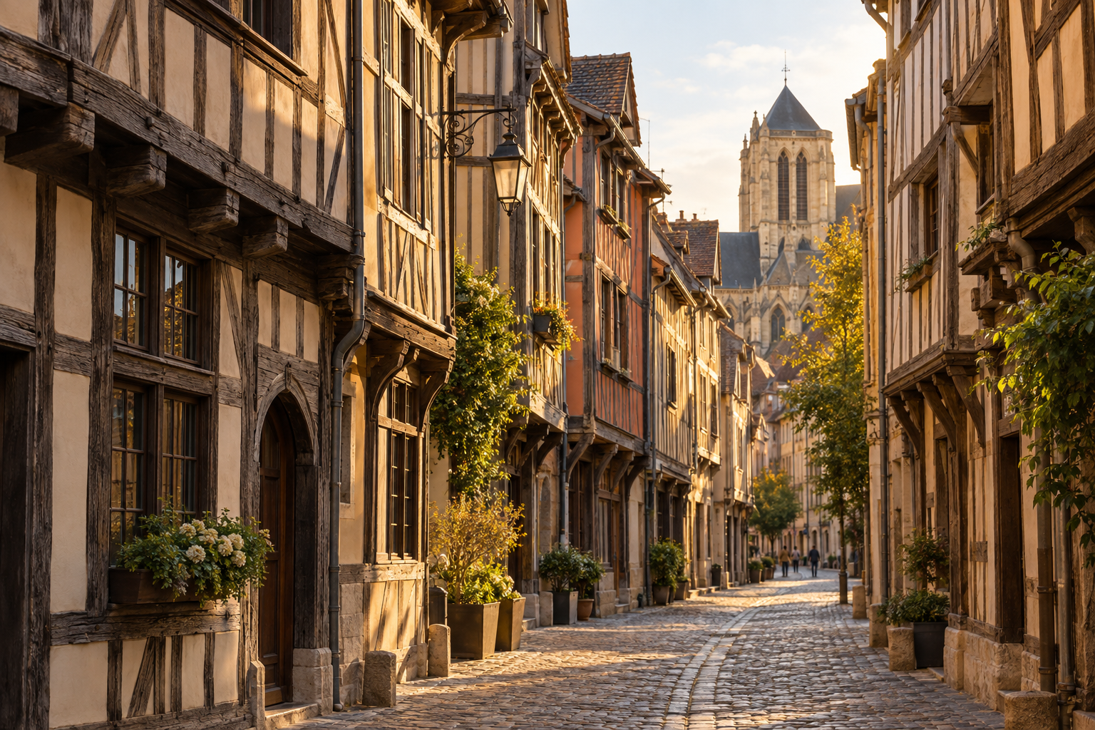 Les maisons à colombages du centre de Troyes